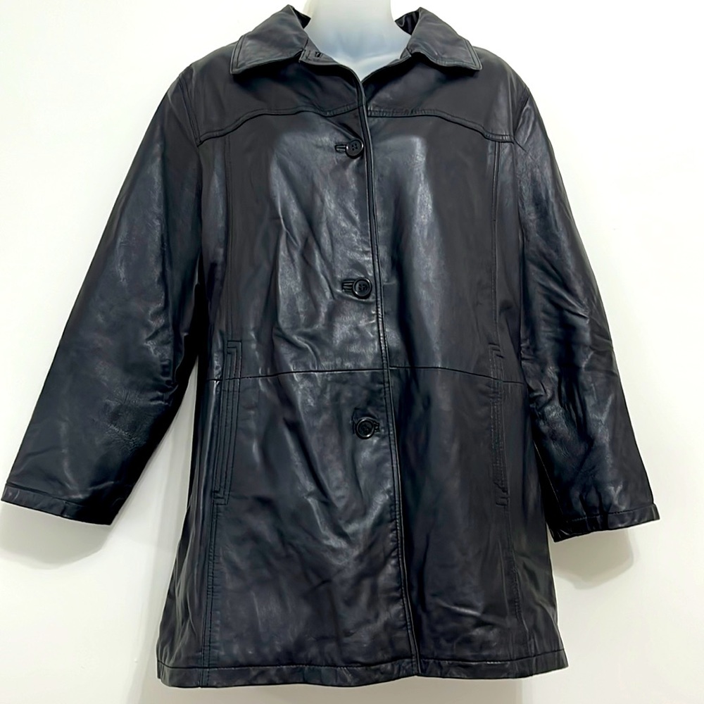 Ladies lambskin car coat